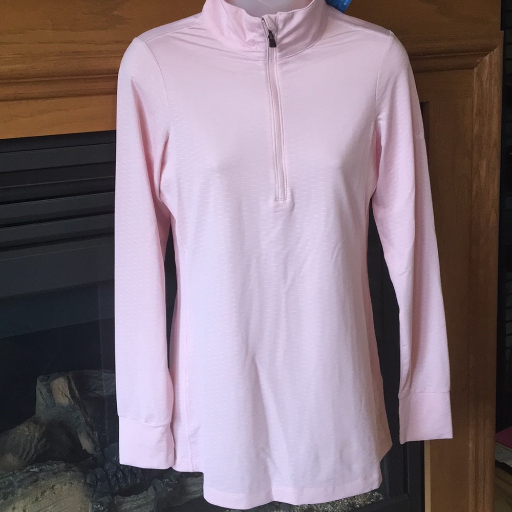 Columbia 1/4 zip pullover. Medium.  Pink